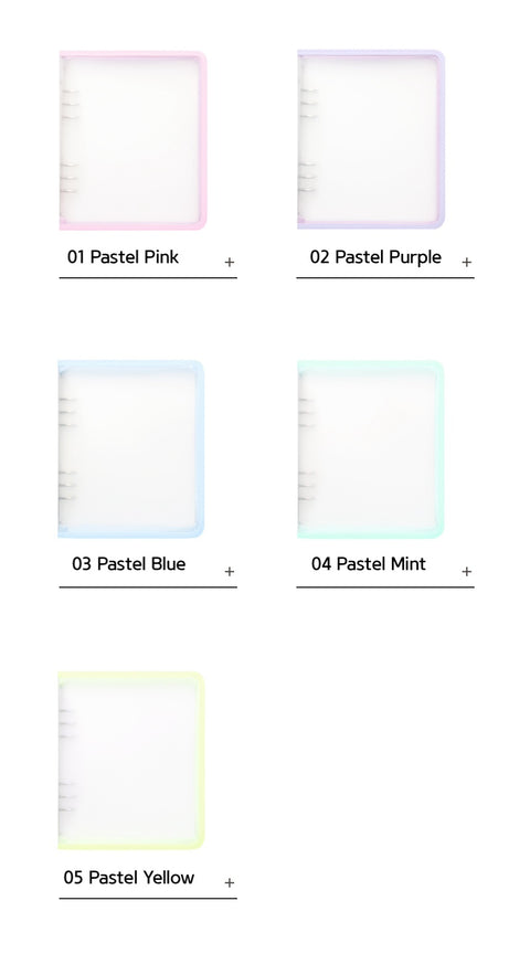 A5 Medium 6ring Pastel Binder Cover [5colors]