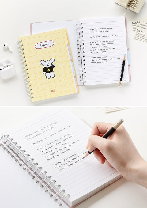 Brunch Brother PP Index Notebook A5 [4types] | Line + Plain Notebook