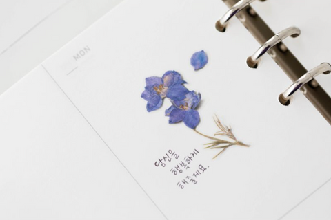 Pressed Flower Sticker [Larkspur] | Printed Dried Flower Sticker