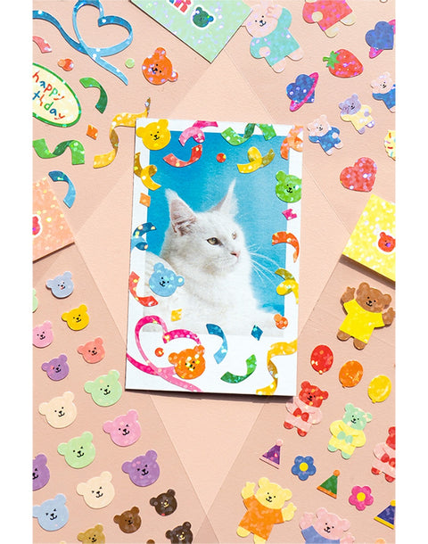 Luca Bear Seal Sticker Pack Set | 8sheets