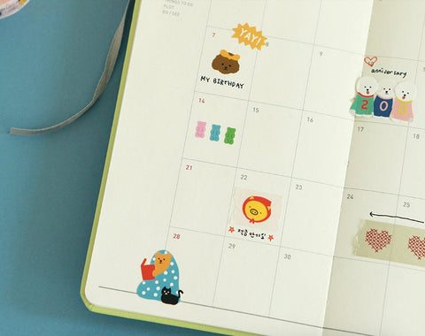 Planner Stickers [07 Jelly Bear]