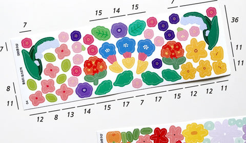Flower Seal Sticker Set