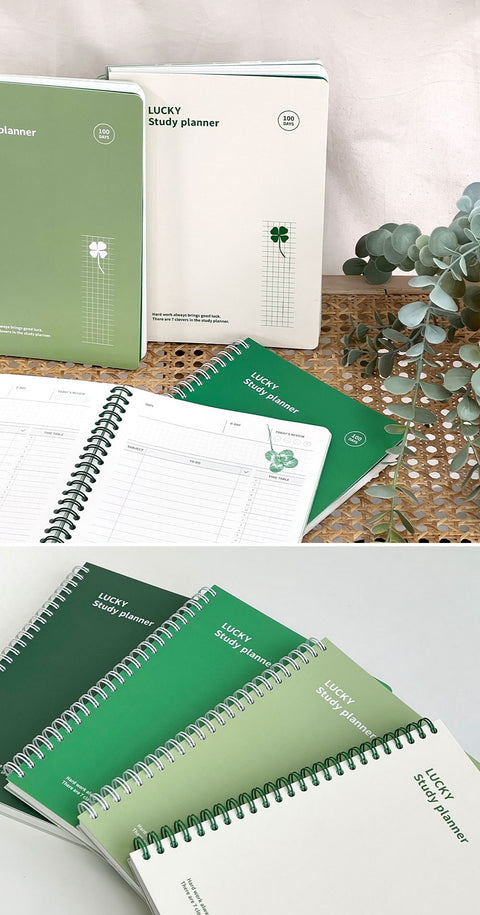 LUCKY Study Planner 100days [4colors]