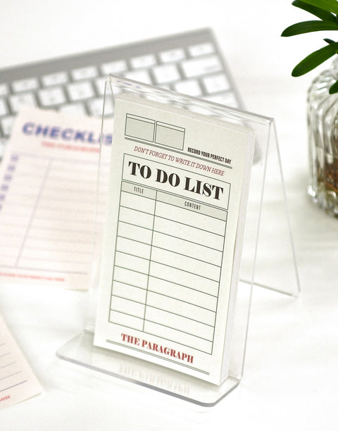 The Paragraph Memo Pad [2types] | Checklist, To Do List