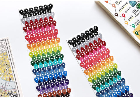 Map Pin Seal Sticker | Deco Sticker