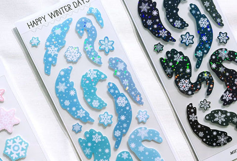 Snowstorm Seal Sticker [3types] | Deco Sticker