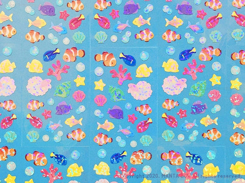 Twinkle Deco Sticker [Tropical Fish]