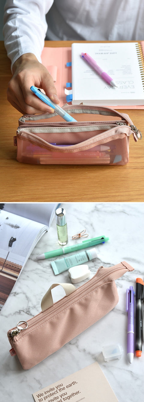 3Way Pencil Collector Pocket Pouch [4colors]