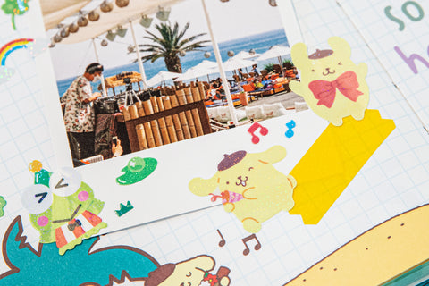 Sanrio Party Seal Sticker [7types] | Kuromi | Hello Kitty | Pompompurin | Kerokerokeroppi