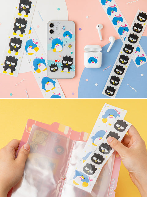 Sanrio Face Roll Sticker v.2 [3types] | Kerokerokeroppi, Bad Badtz-Maru, Tuxedo Sam