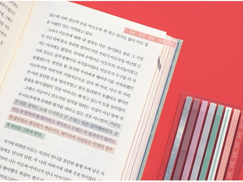 Long Index Easy Cut Highlighter Sticky Notes [2types]