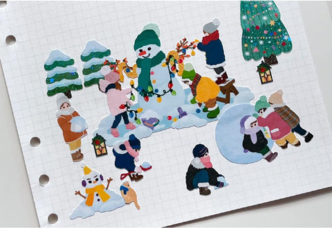 Making a Snowman Seal Sticker | Deco Sticker