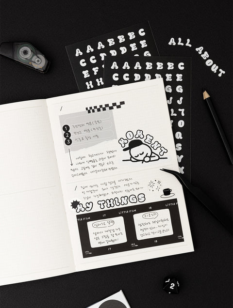 Cloud Typo Sticker Pack | 8sheets