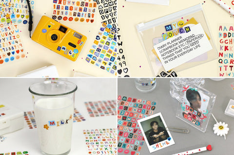 Color Recipe Alphabet Sticker [10types]
