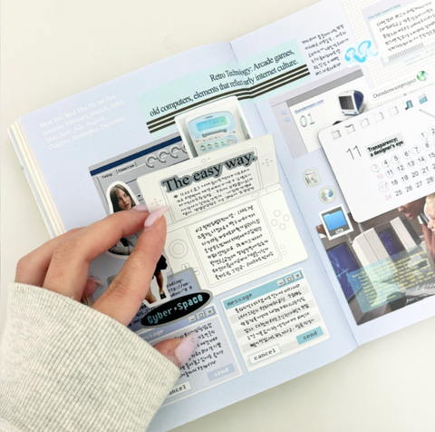 Retro Digital Memo Sticker Pack