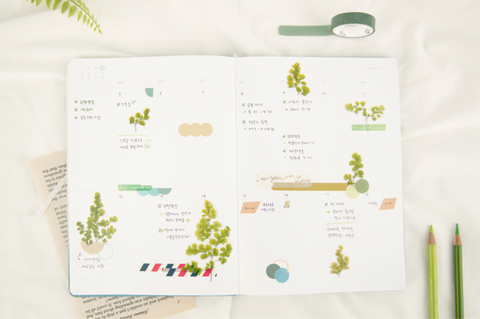 Pressed Flower Sticker [Adiantum] | Printed Dried Flower Sticker
