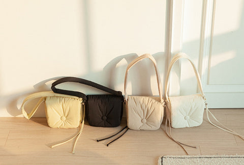 PUFFY SHOULDER & CROSS Bag [4colors] | Tote Bag