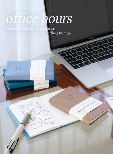 Official A6 Pocket Handy Line Notebook [4colors]