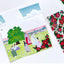 Peony & Trumpet Creeper Seal Sticker [4types] | Deco Sticker
