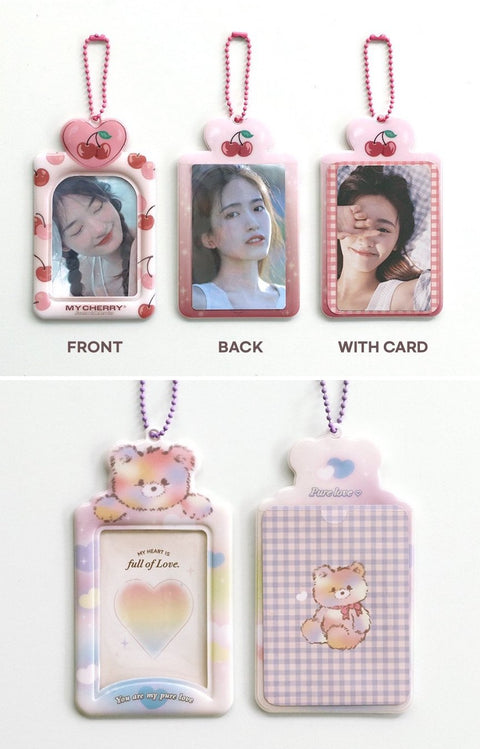 ICONIC Sugar Photo Card Holder [4types] | Key Ring