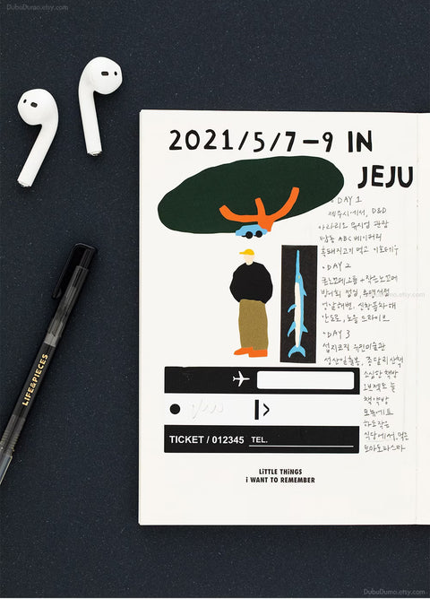 Little Things ALPHABET & NUMBER Calligraphy Sticker Pack | 10sheets