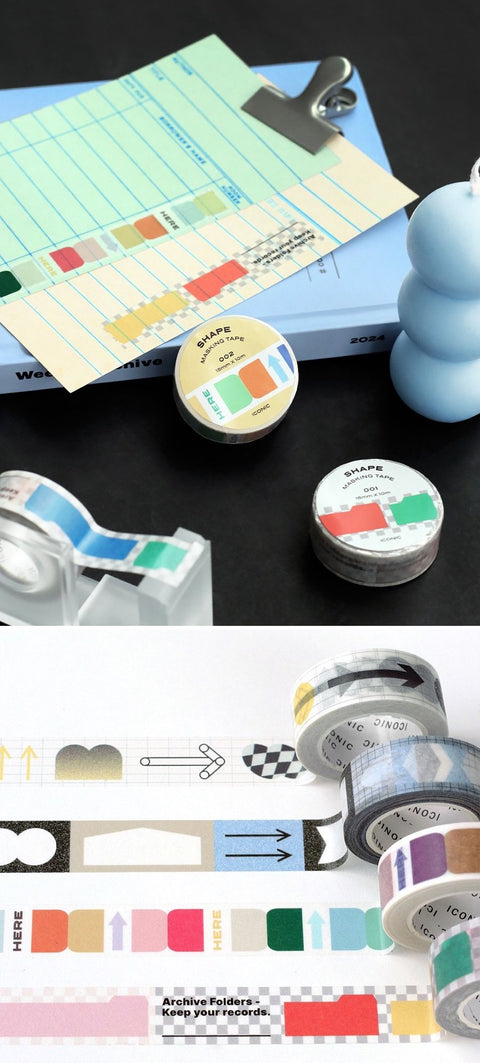 Shape Masking Tape [4types]