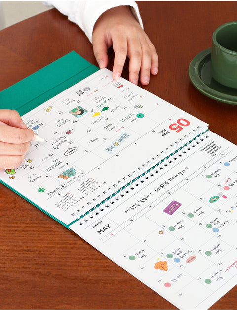 2026-2027 Desk Calendar + Undated Scheduler
