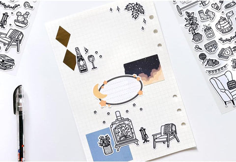 Warm Winter Line Seal Sticker | Deco Sticker