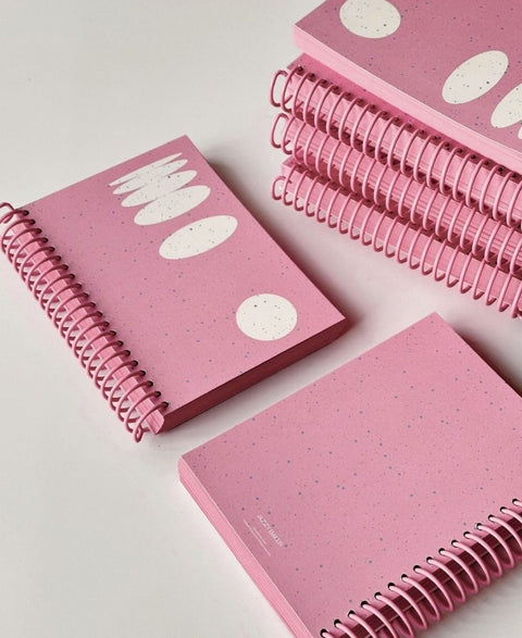 Pink Snow Blank Notebook