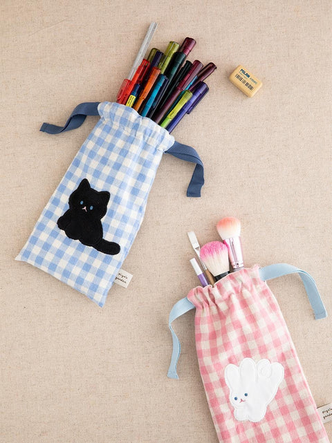 Piyo Check Pencil Pouch [4colors]