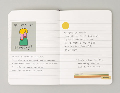 Moment Line Notebook S v.5 [5colors]