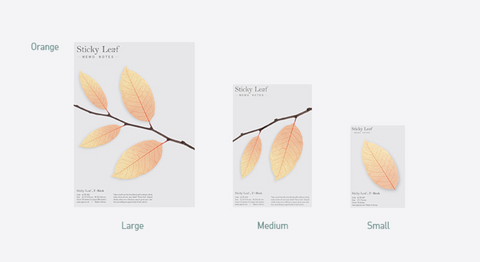 Birch Leaf Tracing Sticky Notes S [2colors]