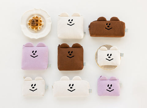 momossi Bear Cushion Card Wallet [3colors]