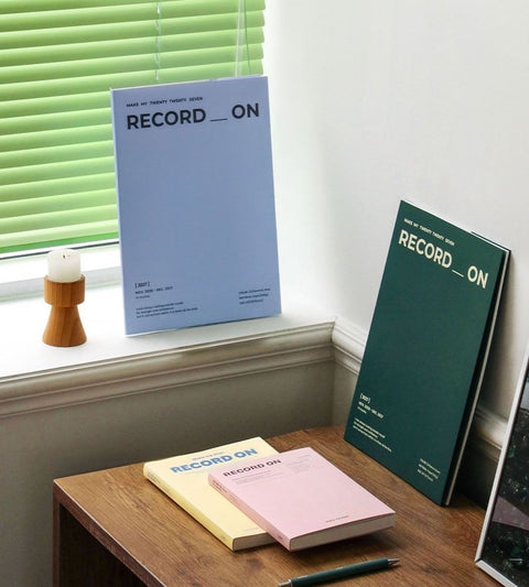 2027 Record On Weekly Planner A5 [4colors]