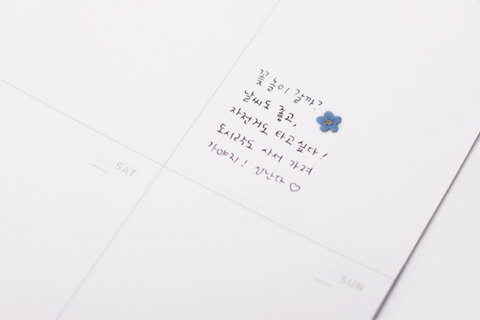 Pressed Flower Sticker [forget-me-not] | Printed Dried Flower Sticker