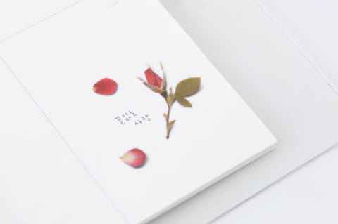 Pressed Flower Sticker [Mini Rose] | Printed Dried Flower Sticker