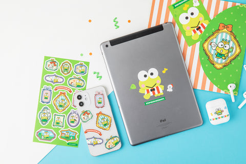 Sanrio KEROKEROKEROPPI Paper File & Sticker Pack