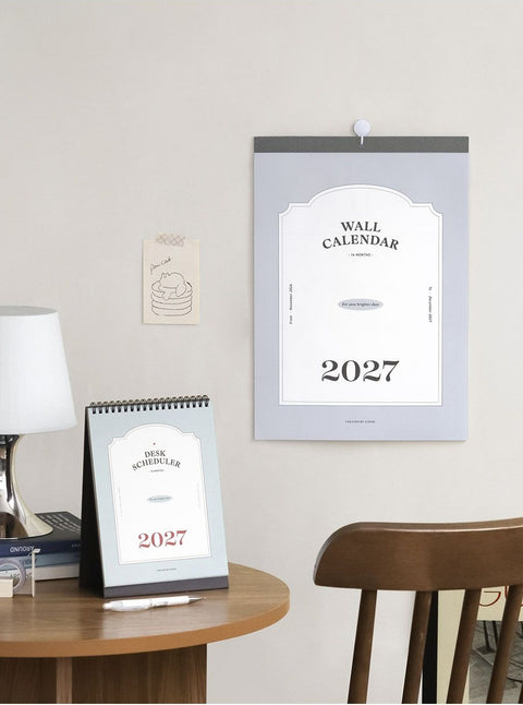 2027 Desk Calendar | Desk Scheduler 2027