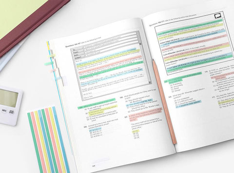 Color Index Long Highlighter Sticky Notes [4types]