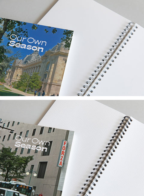 Twin Ring Notebook [2types] | Grid, Blank Notebook