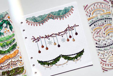 Garland Seal Sticker [4types] | Deco Sticker