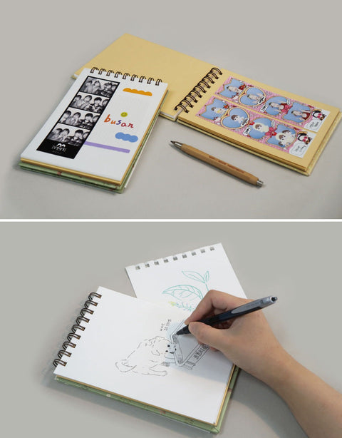 O-CHECK Mini Scrapbook [7types] | Blank Notebook