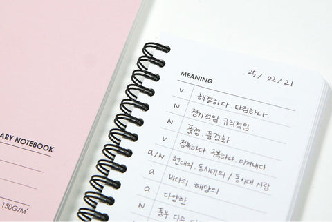 Beginning Vocabulary Notebook [4colors] | Word Book