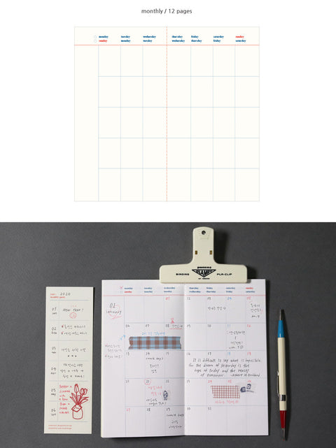 Signature Monthly Planner [2colors] | Checklist | To Do List