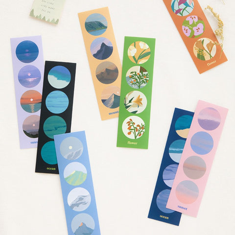 Afterglow Circular Sticker Pack | 8 sheets