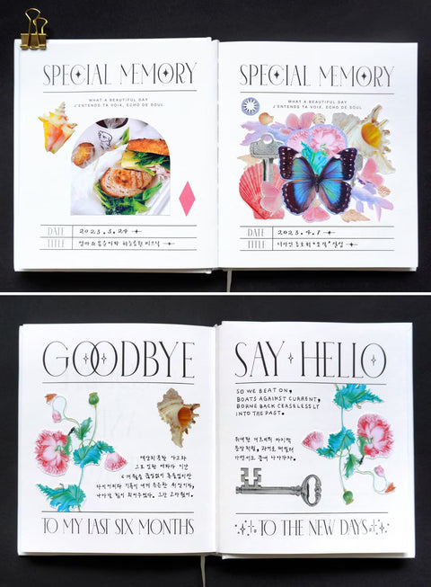 Glass Moon Diary [White] | Monthly & Daily Planner