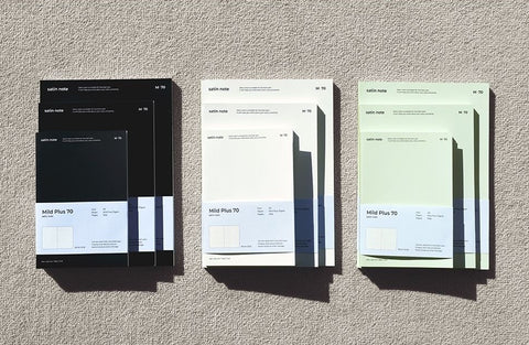A5 Satin Notebook M70 [3colors] | Line & Grid Notebook