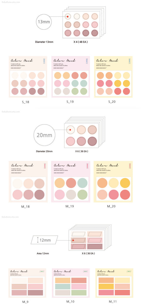 Planner Deco Stickers [9types] | 4sheets