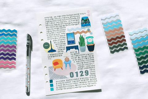 Line Seal Stickers 10types Set