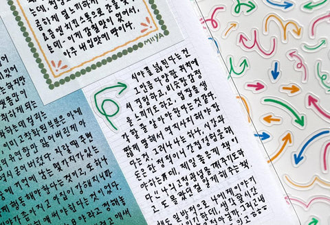 Deco Seal Sticker [Thin Arrow]